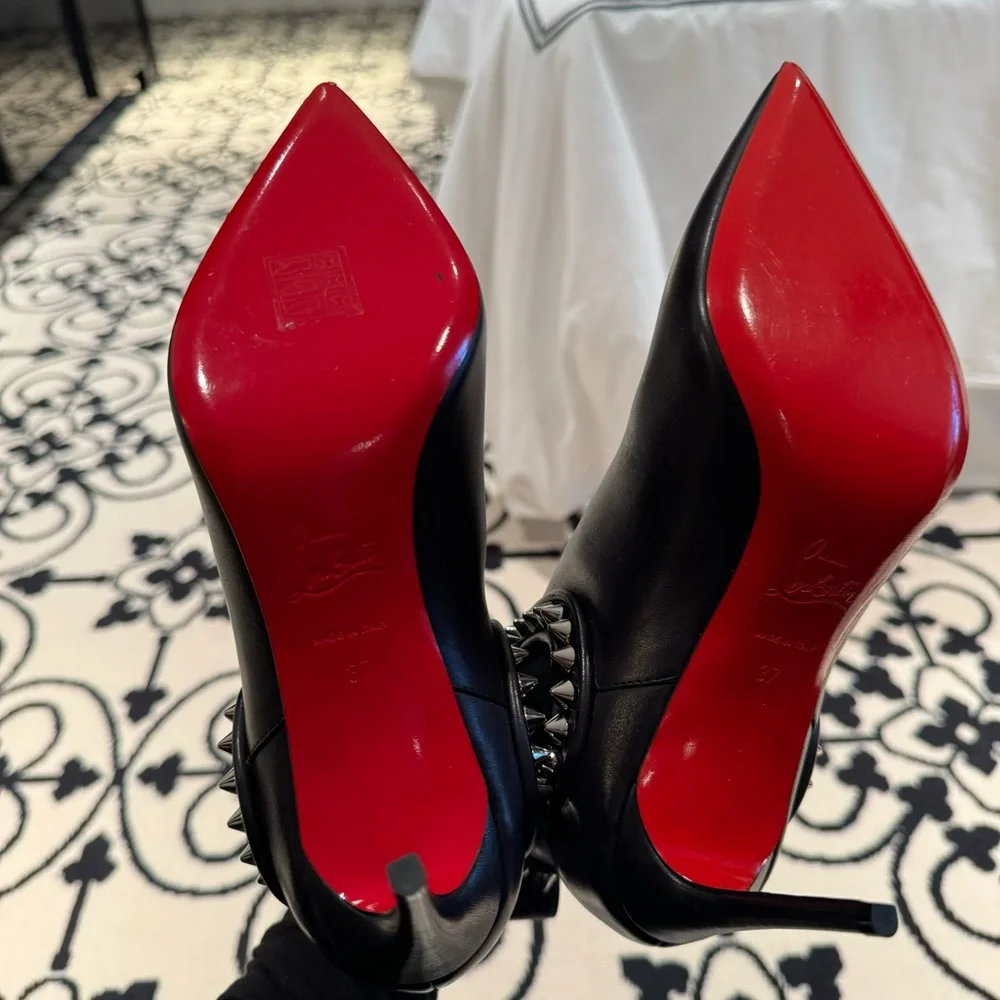 Christian Louboutin - Capaboot 85mm Spiked Napa Stiletto Ankle Boot - Picture 9 of 16